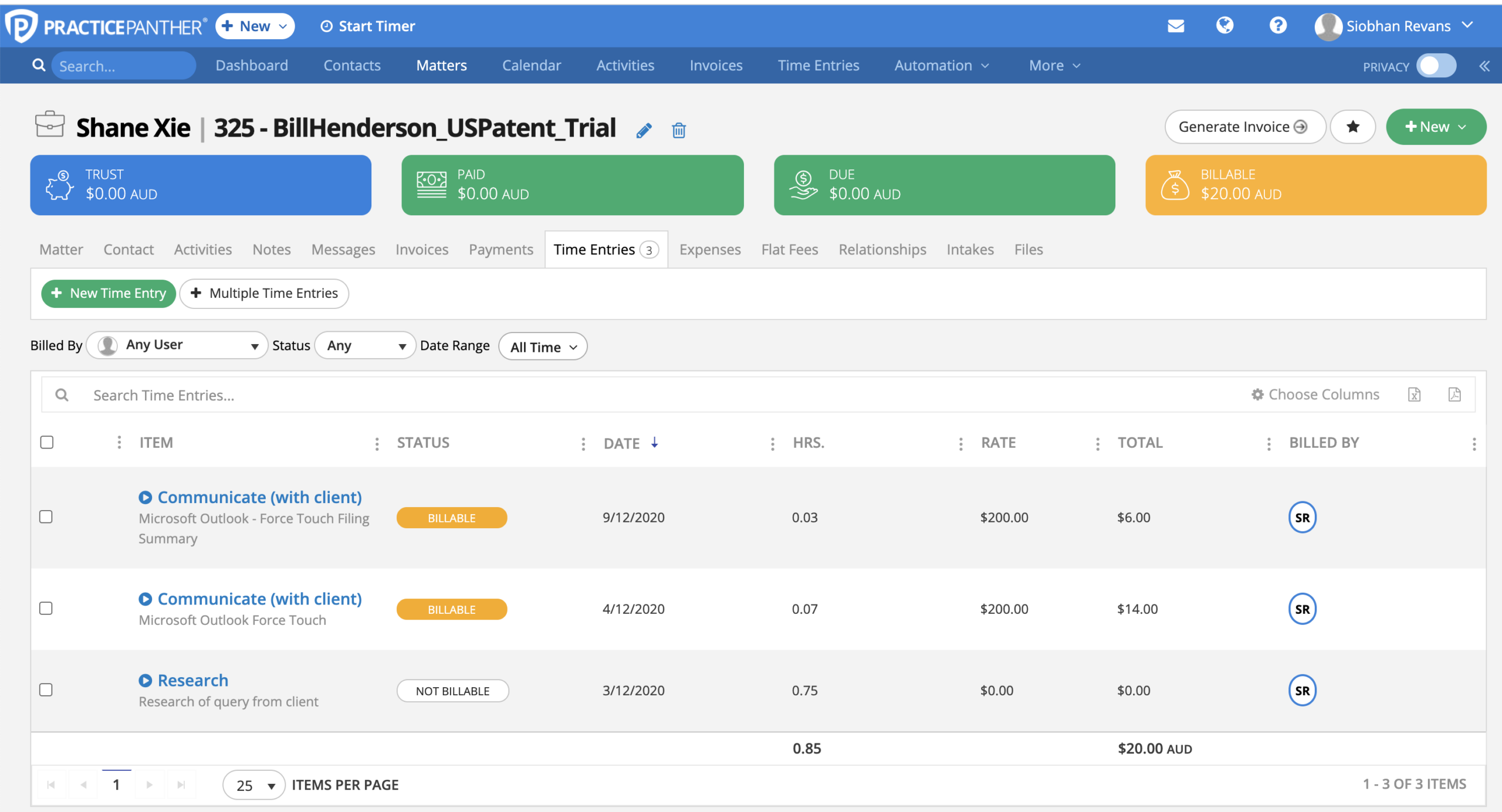 Practice Panther Screenshot
