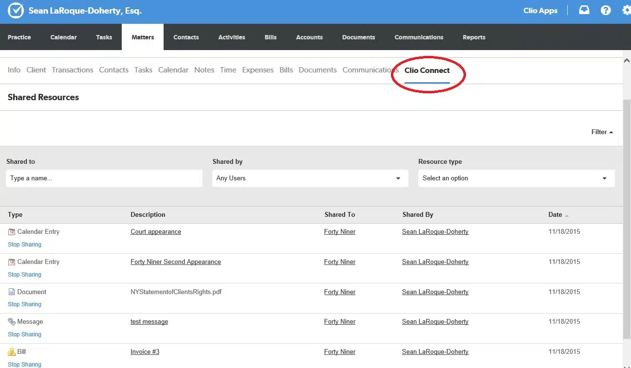 Clio-Client-Portal-Screenshot Clio-Client-Portal-Screenshot