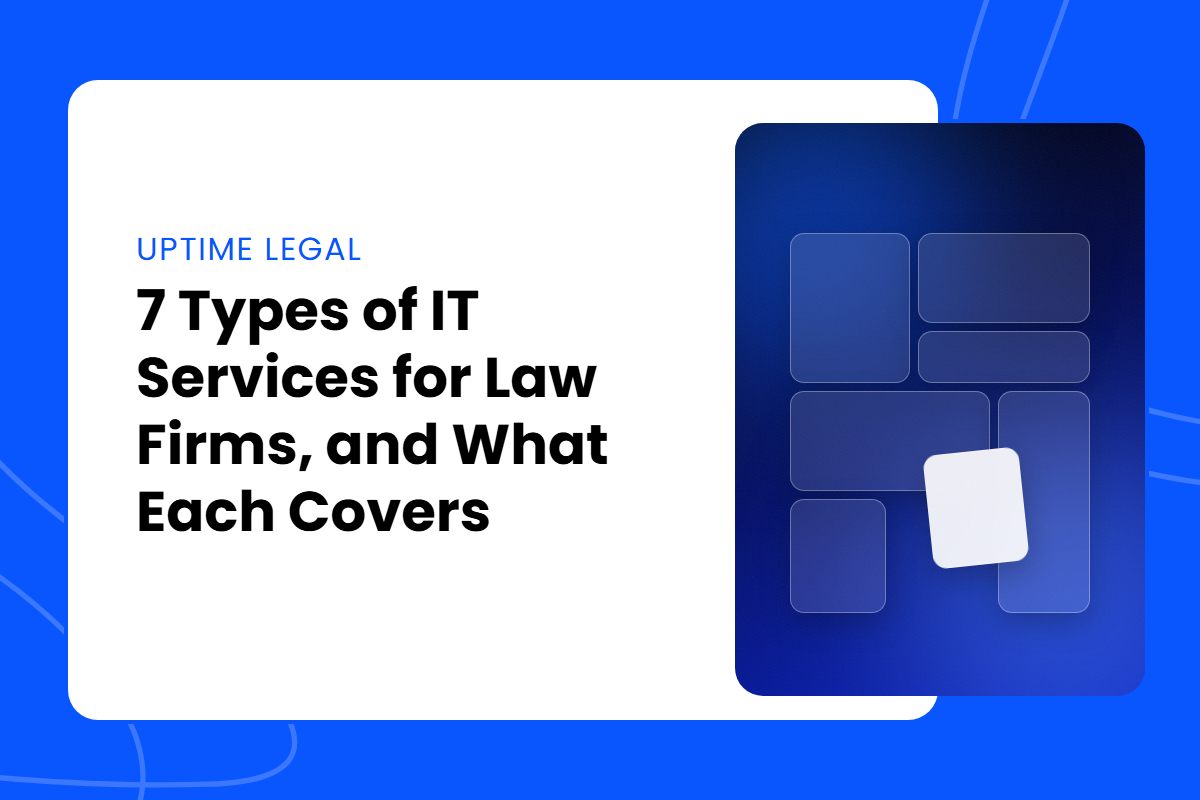 7-Types-of-IT-Services-for-Law-Firms-Featured-Image Seven building blocks fitting together into one shape, with one block lifted out of place