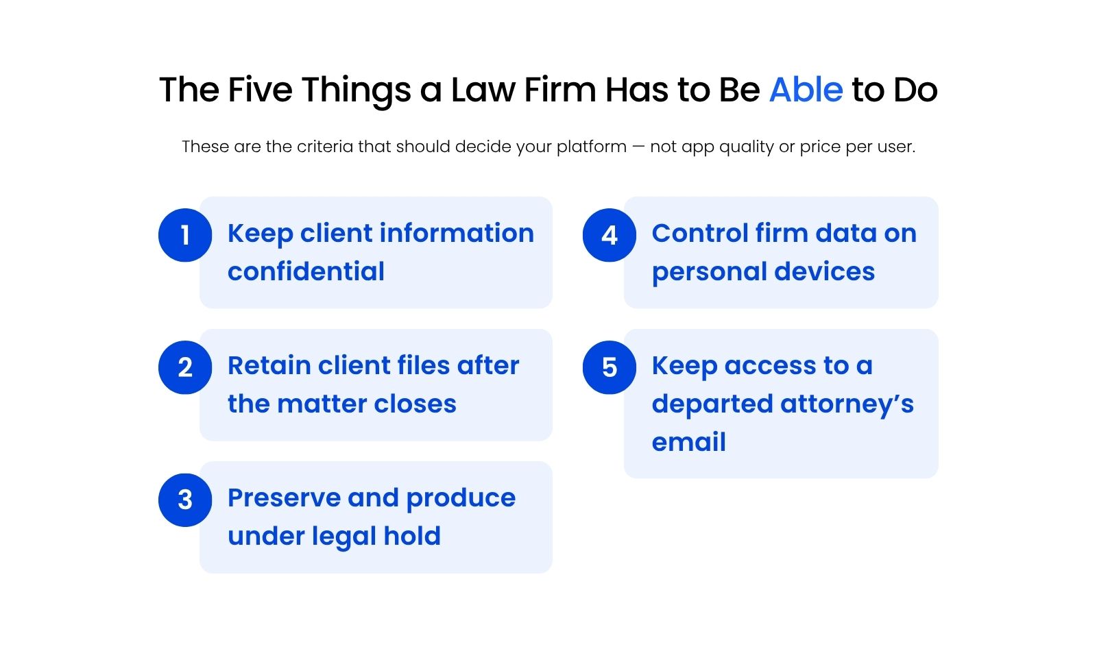 3_The Five Things a Law Firm Has to Be Able to Do