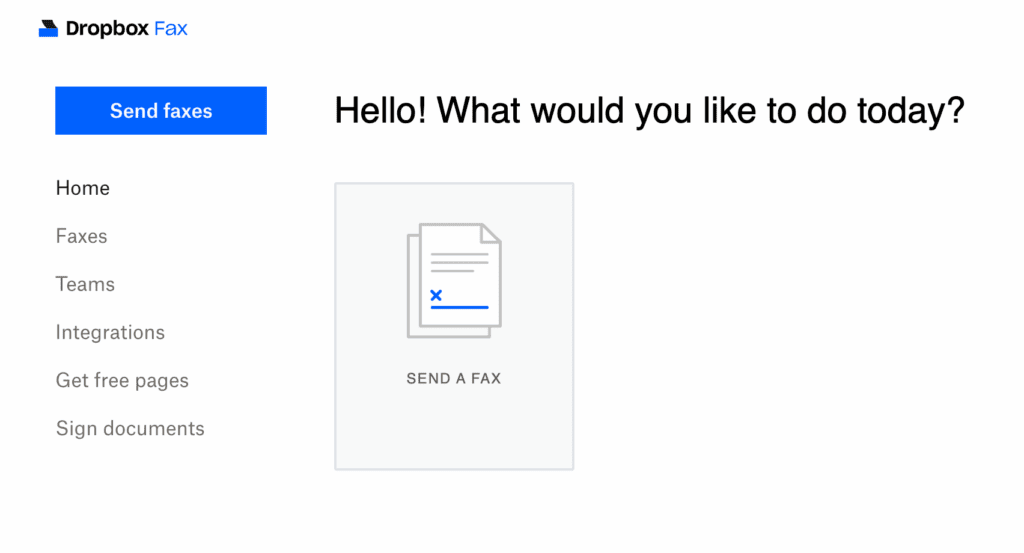 Dropbox Fax screenshot Dropbox Fax screenshot